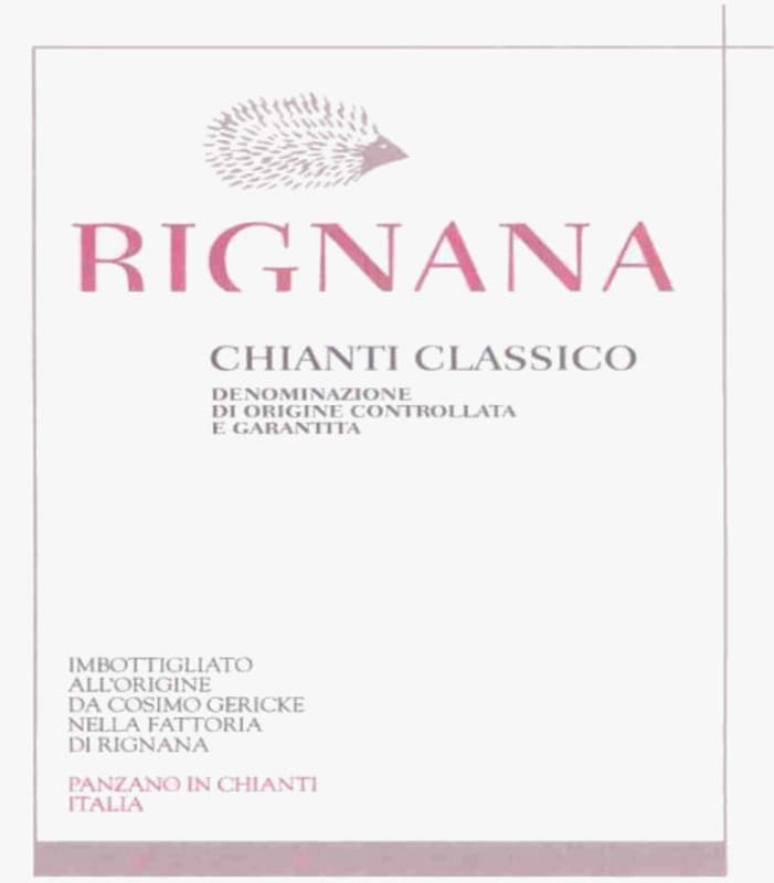 Fattoria di Rignana Chianti Classico 2007 Front Label