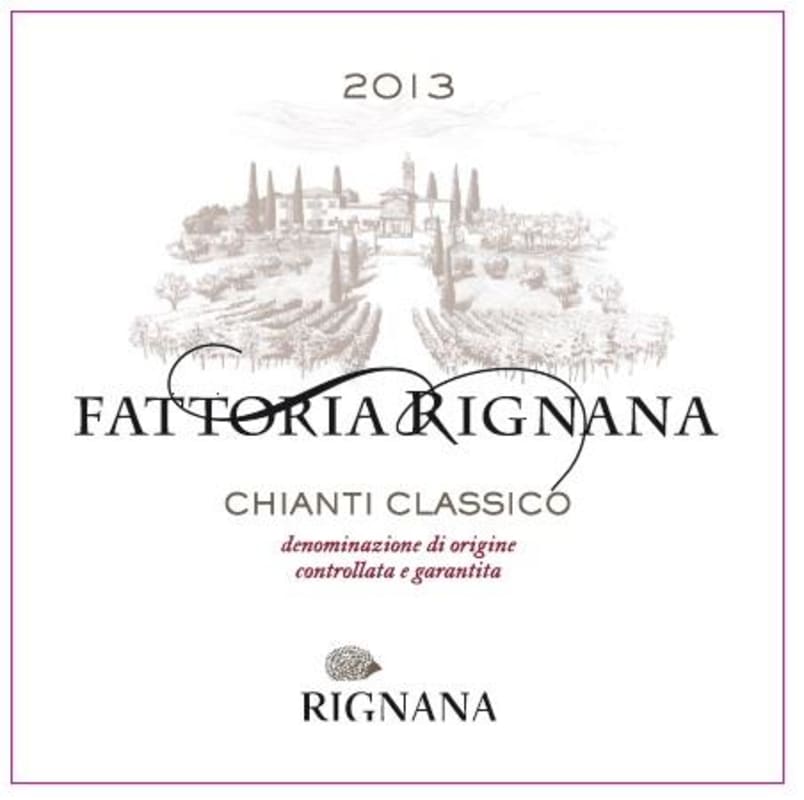 Fattoria di Rignana Chianti Classico 2013 Front Label