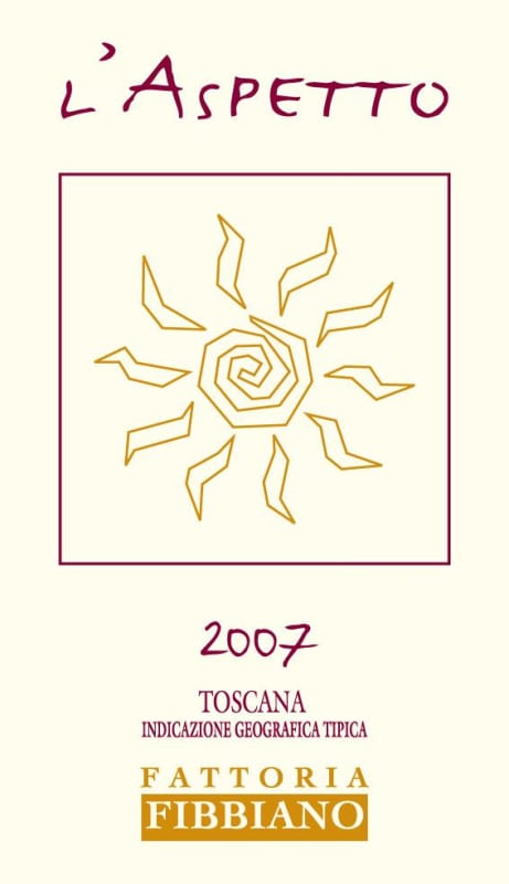 Fattoria Fibbiano Toscana L'Aspetto 2007 Front Label