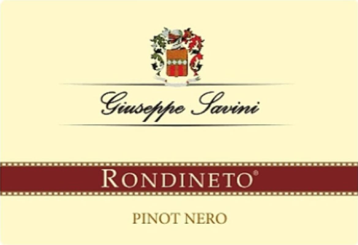 Fattoria Giuseppe Savini S.r.l. Colli Aprutini Rondineto Pinot Nero 2010 Front Label