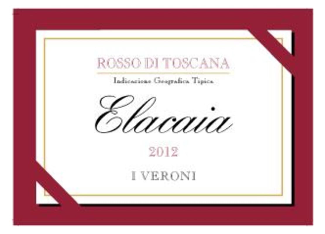 I Veroni Rosso di Toscana Elacaia 2012 Front Label