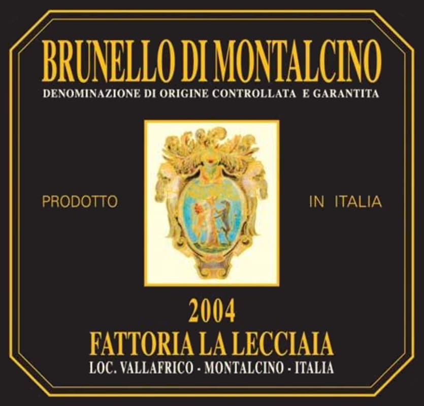 La Lecciaia Brunello di Montalcino 2004 Front Label