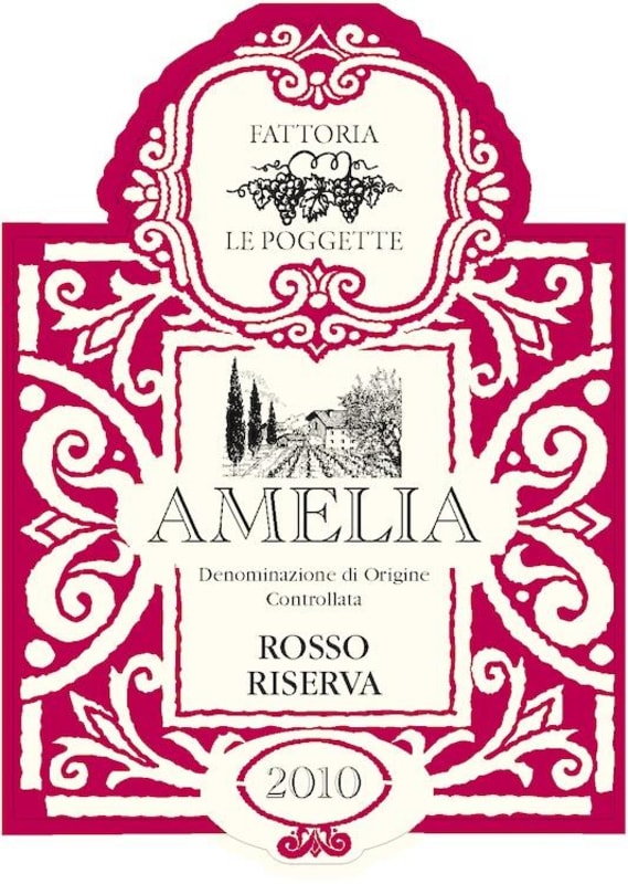 Fattoria Le Poggette Amelia Riserva Rosso 2010 Front Label