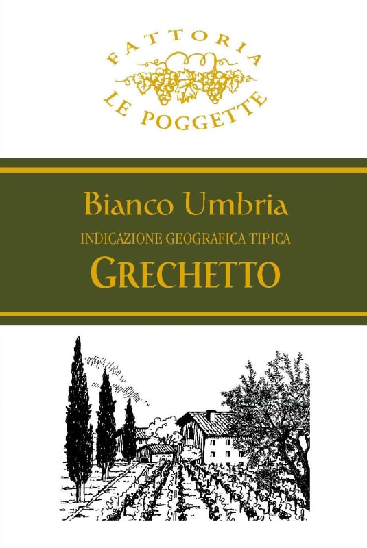 Fattoria Le Poggette Umbria Grechetto 2014 Front Label