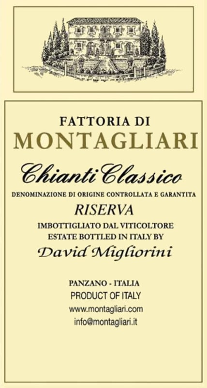 Fattoria Montagliari Chianti Classico Riserva 2005 Front Label