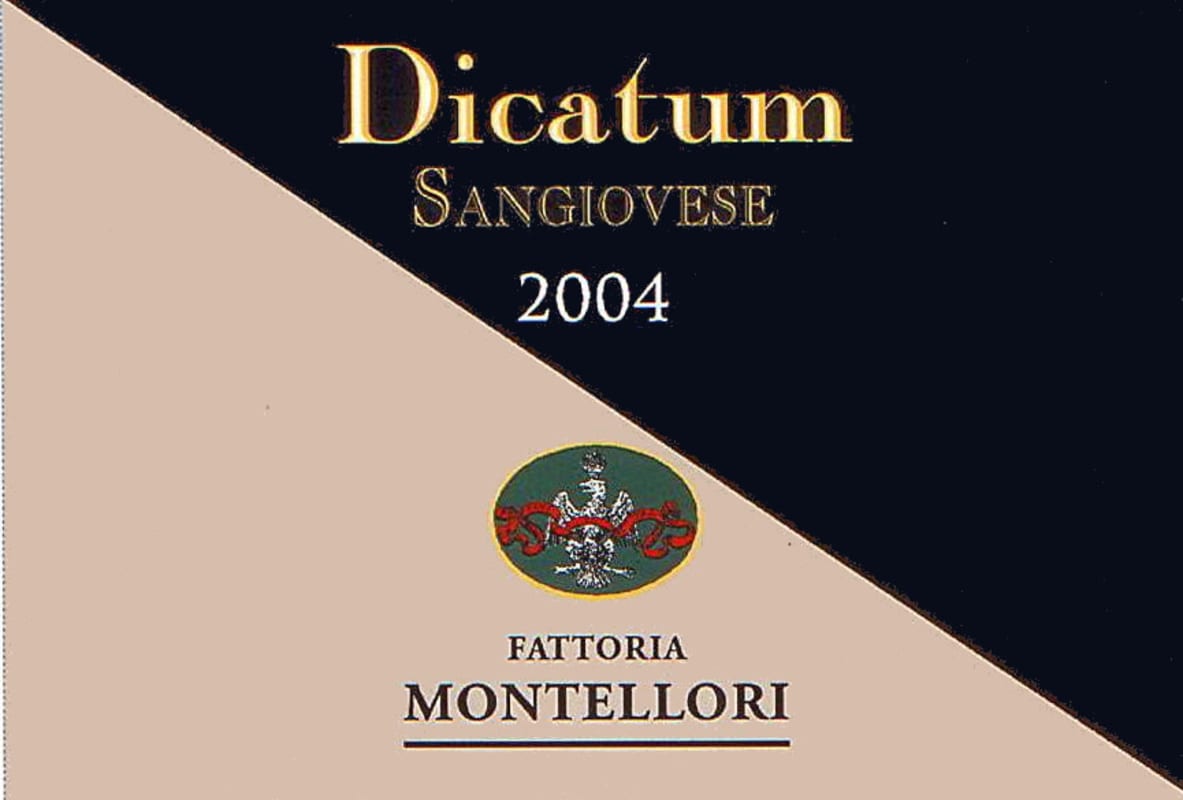 Fattoria Montellori Toscana Dicatum 2004 Front Label