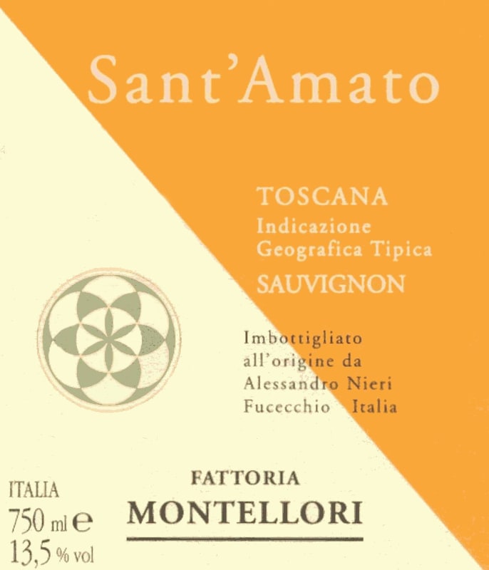 Fattoria Montellori Sant'Amato Sauvignon Blanc 2012 Front Label