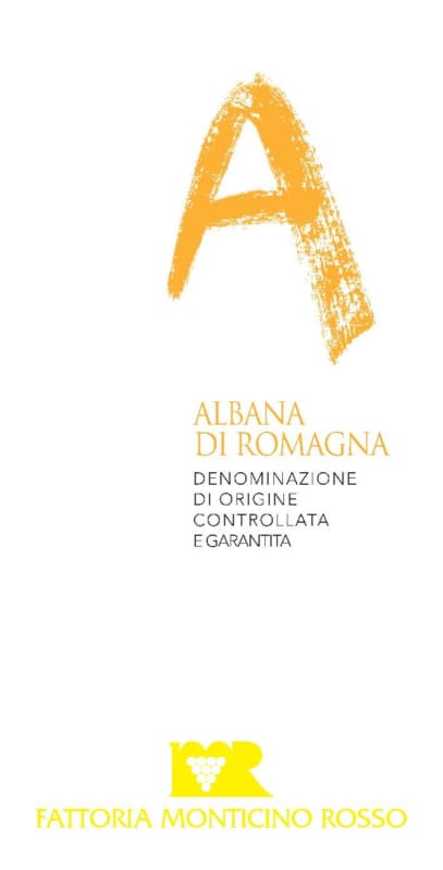 Fattoria Monticino Rosso Albana di Romagna 2015 Front Label