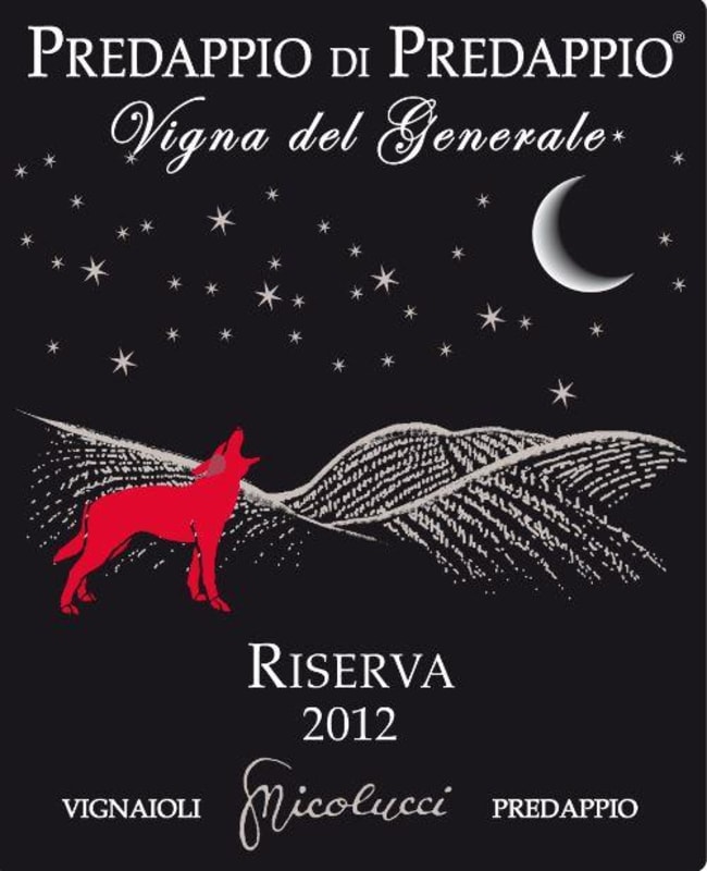 Fattoria Nicolucci Di Nicolucci Alessandro Predappio di Predappio Vigna del Generale Rosso Riserva 2012 Front Label