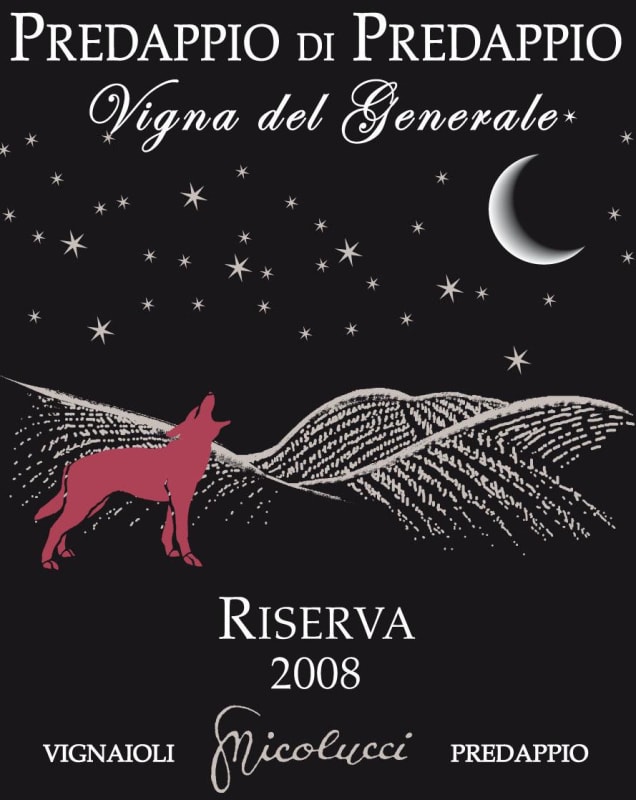 Fattoria Nicolucci Di Nicolucci Alessandro Predappio di Predappio Vigna del Generale Rosso Riserva 2008 Front Label