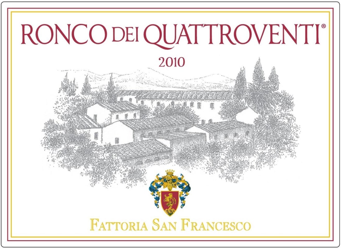 Fattoria San Francesco Ciro Ronco dei Quattroventi Classico 2010 Front Label