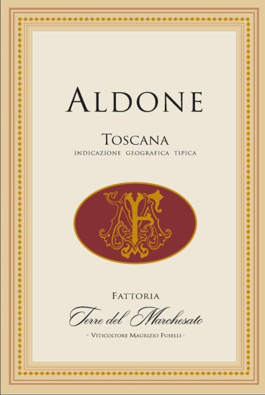 Terre del Marchesato Toscana Aldone 2013 Front Label