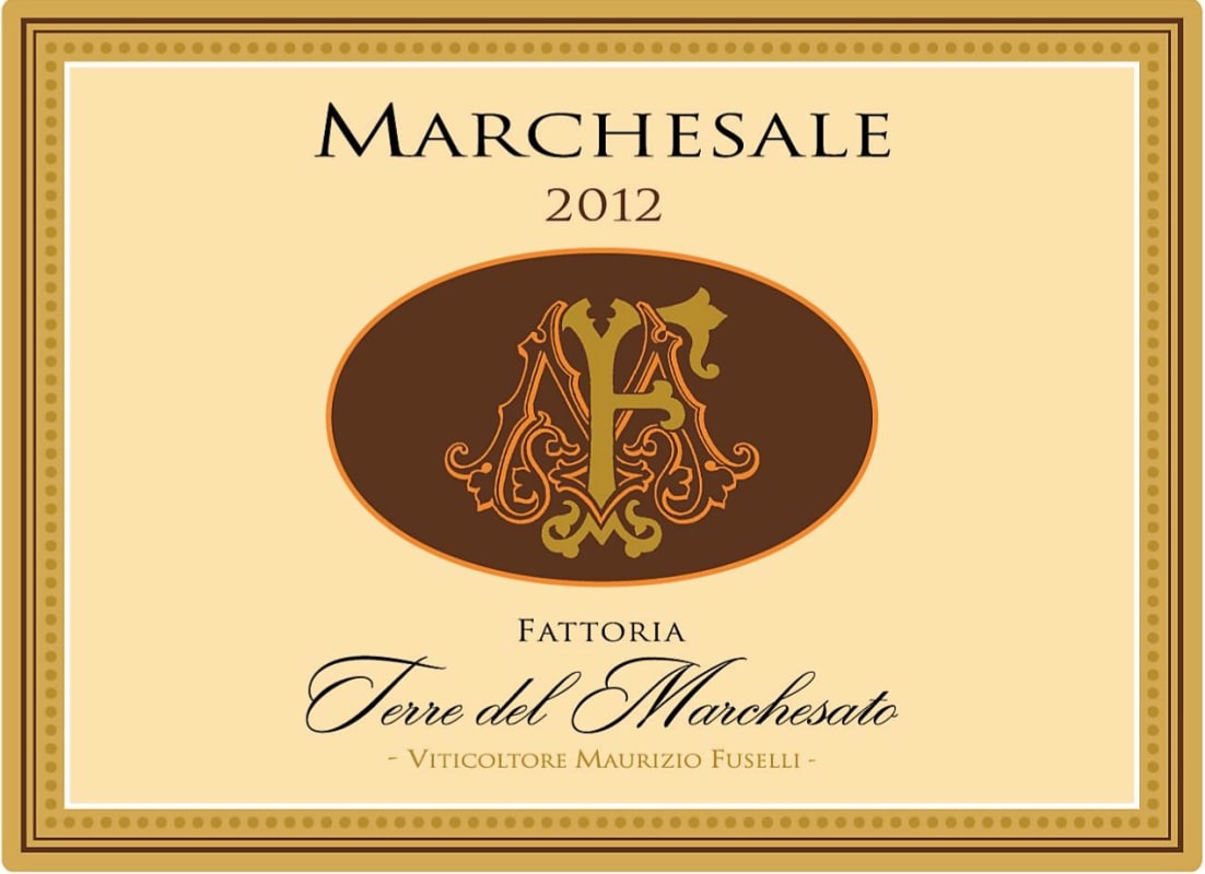 Terre del Marchesato Bolgheri Marchesale 2012 Front Label