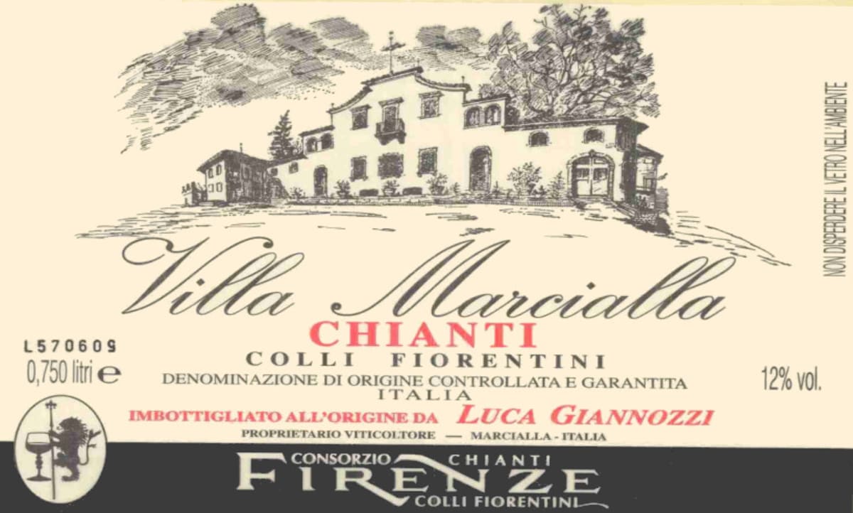 Fattorie Giannozi Chianti Colli Fiorentini Villa Marcialla 2011 Front Label