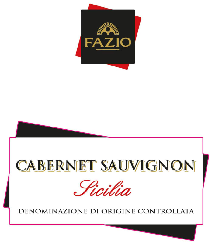 Fazio Wines Sicilia Cabernet Sauvignon 2014 Front Label