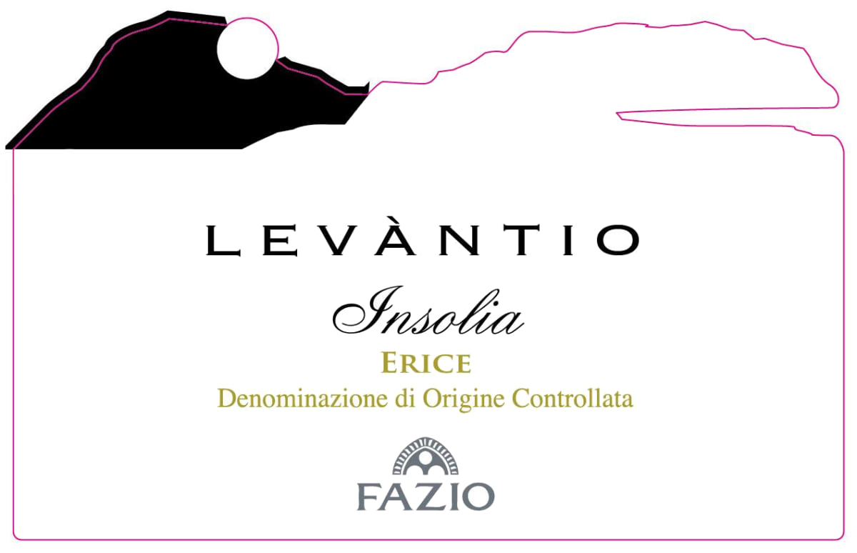 Fazio Wines Erice Levantio Insolia 2014 Front Label