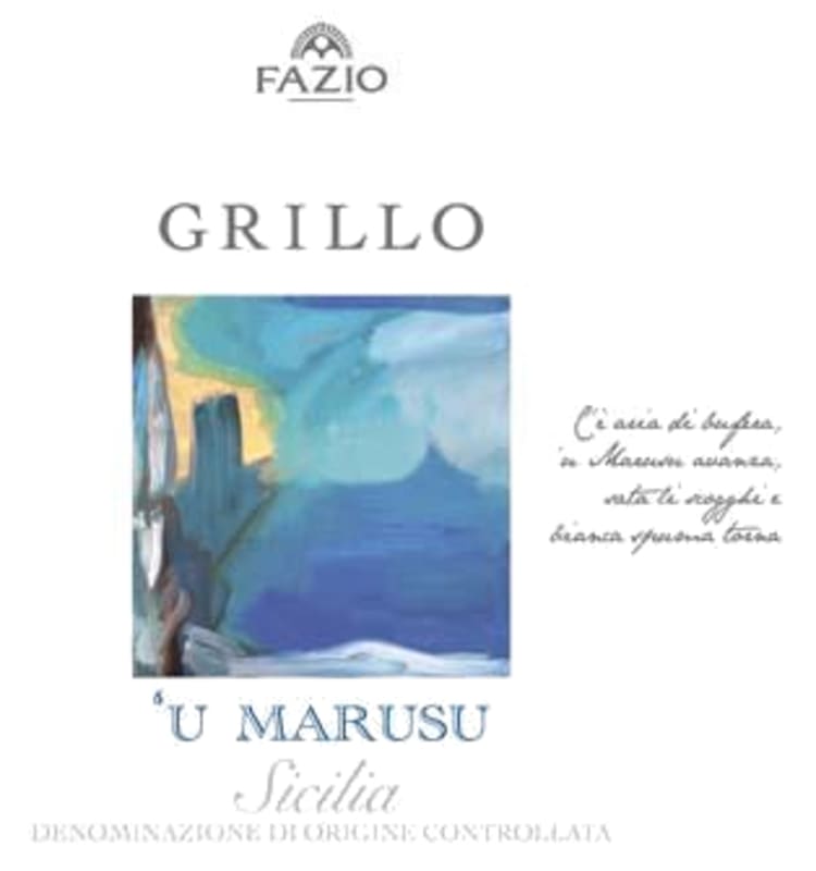 Fazio Wines Sicilia U' Marusu Grillo 2013 Front Label