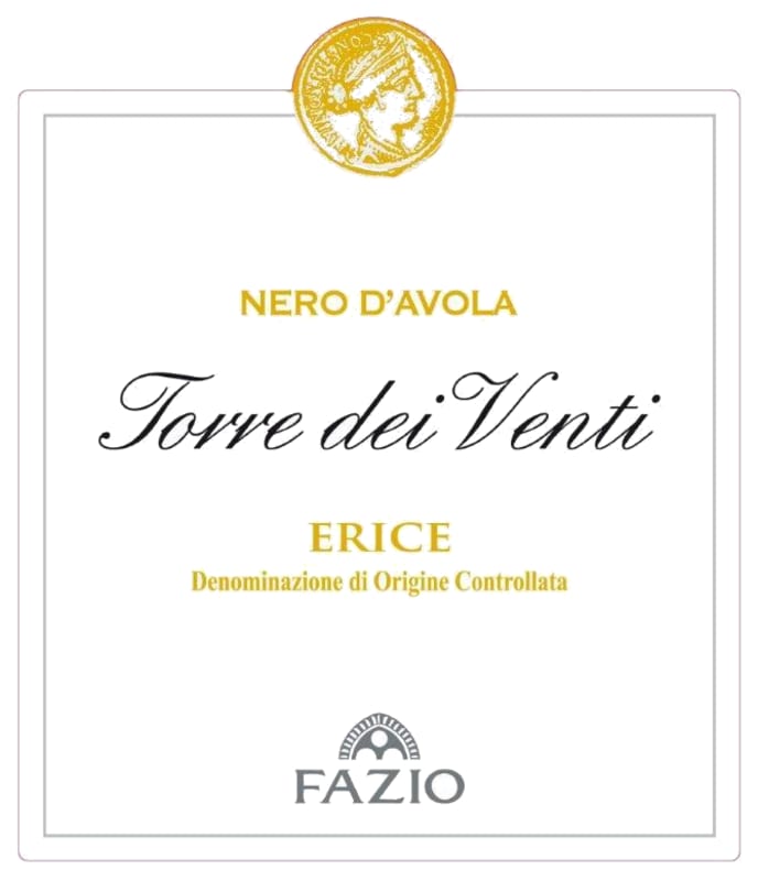 Fazio Wines Torre dei Venti Nero d'Avola 2013 Front Label