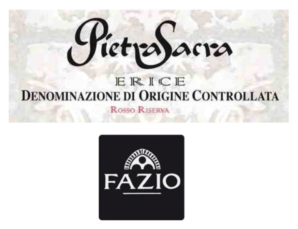 Fazio Wines Erice Pietra Sacra Riserva Rosso 2009 Front Label