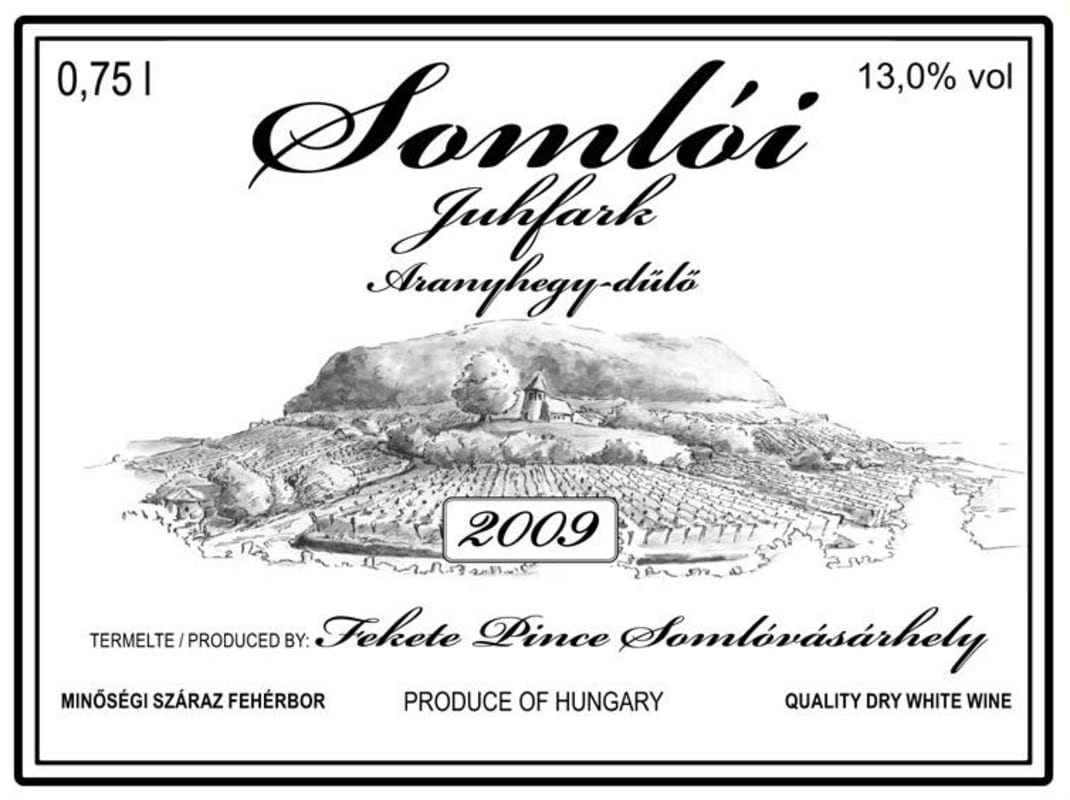 Fekete Bela Somlo Juhfark 2009 Front Label