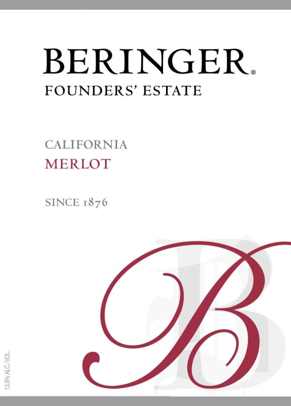 Beringer Founders' Estate Merlot 2006 Front Label