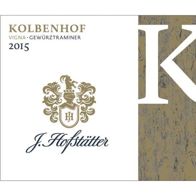 J. Hofstatter Kolbenhof Gewurztraminer 2015 Front Label