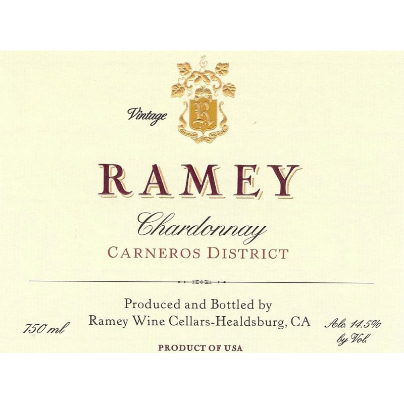 Ramey Carneros Chardonnay 2006 Front Label