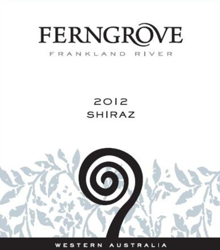 Ferngrove Winery Shiraz 2012 Front Label
