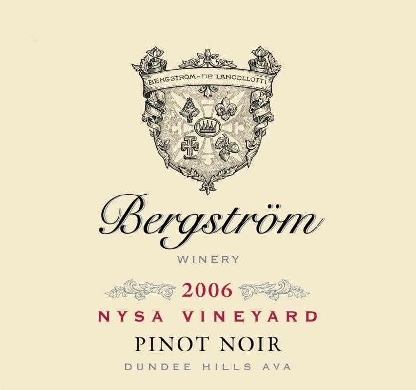 Bergstrom Nysa Vineyard Pinot Noir 2006 Front Label
