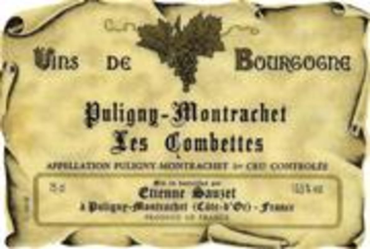 Domaine Etienne Sauzet Puligny-Montrachet Les Combettes Premier Cru 1998 Front Label
