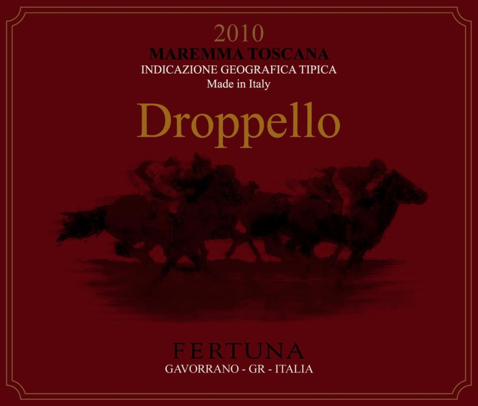 Fertuna Toscana Droppello 2010 Front Label
