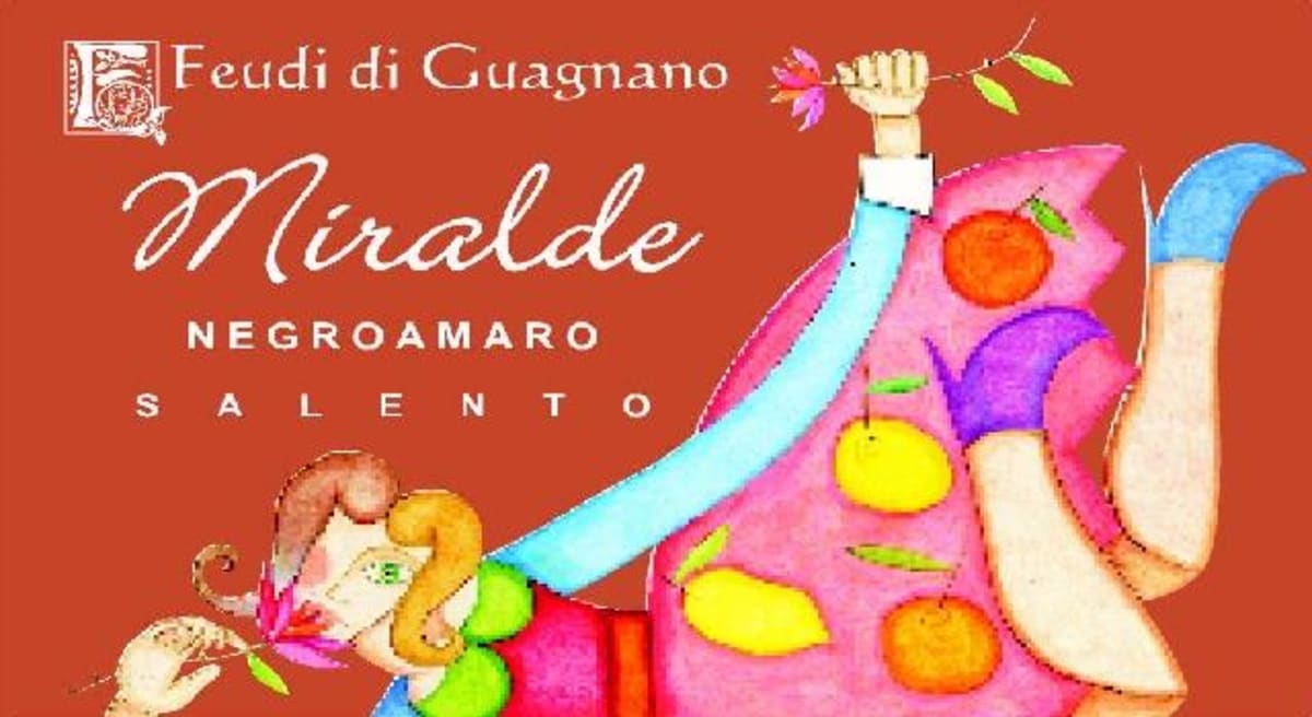Feudi di Guagnano Salento Miralde Negroamaro 2007 Front Label