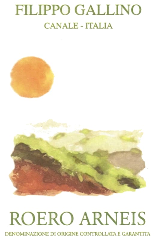 Filippo Gallino Roero Arneis 2014 Front Label