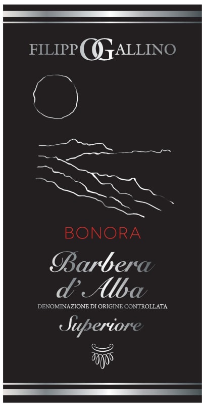 Filippo Gallino Barbera d'Alba Bonora Superiore 2008 Front Label