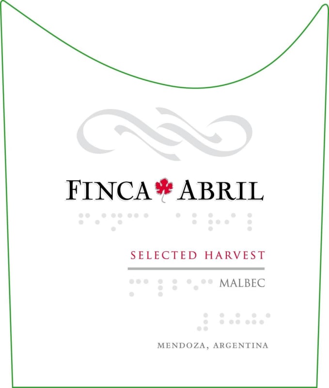 Finca Abril Selected Harvest Malbec 2011 Front Label