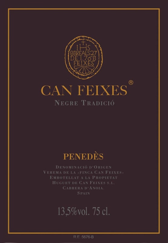 Finca Can Feixes Negre Tradicio 2008 Front Label