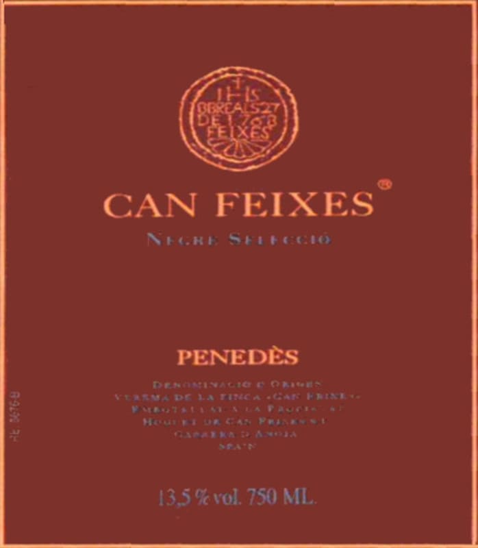 Finca Can Feixes Jove Seleccio Negre 2013 Front Label