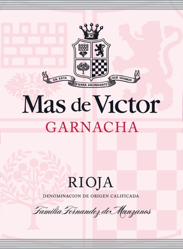 Finca Fernandez de Manzanos Mas de Victor Garnacha 2015 Front Label