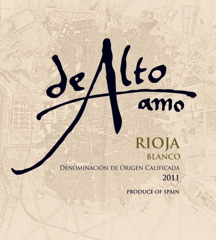 Finca Fernandez de Manzanos De Alto Amo Blanco 2011 Front Label