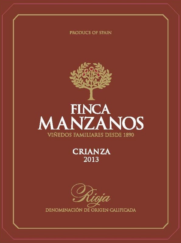 Finca Fernandez de Manzanos Finca Manzanos Crianza 2013 Front Label