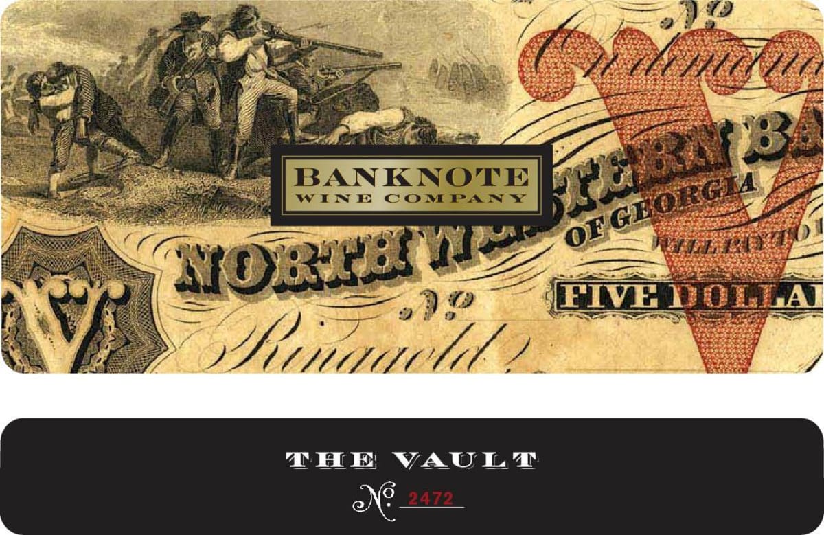 Banknote Wine Company The Vault Red Blend 2010 Front Label