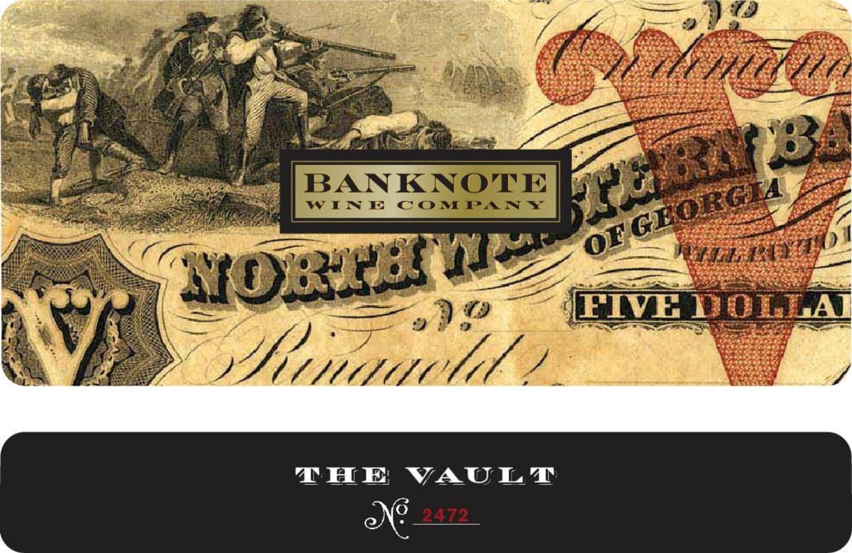 Banknote Wine Company The Vault Red Blend 2013 Front Label