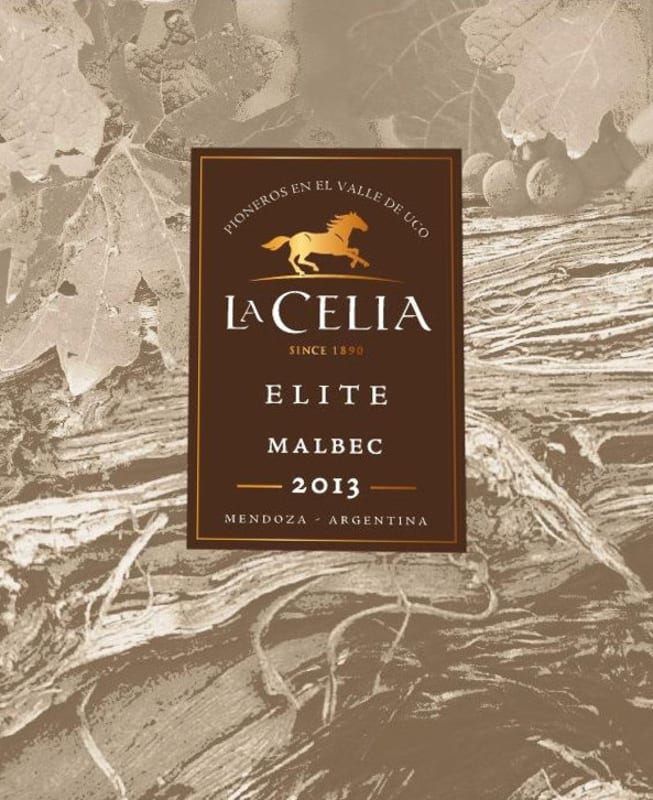 La Celia Elite Malbec 2013 Front Label