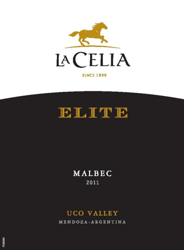 La Celia Elite Malbec 2011 Front Label