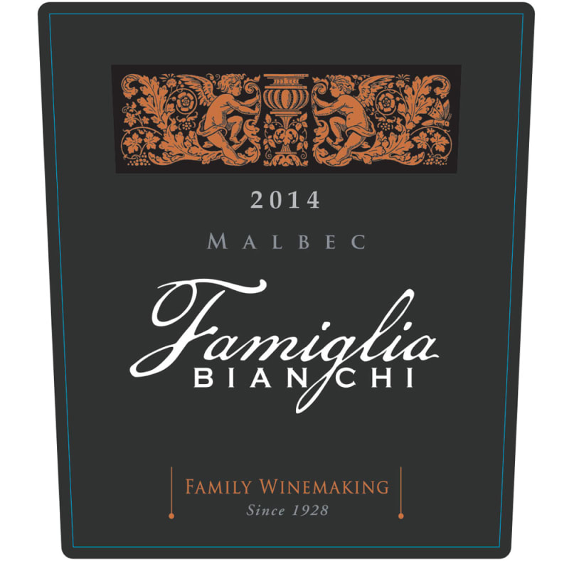 Famiglia Bianchi Malbec 2014 Front Label