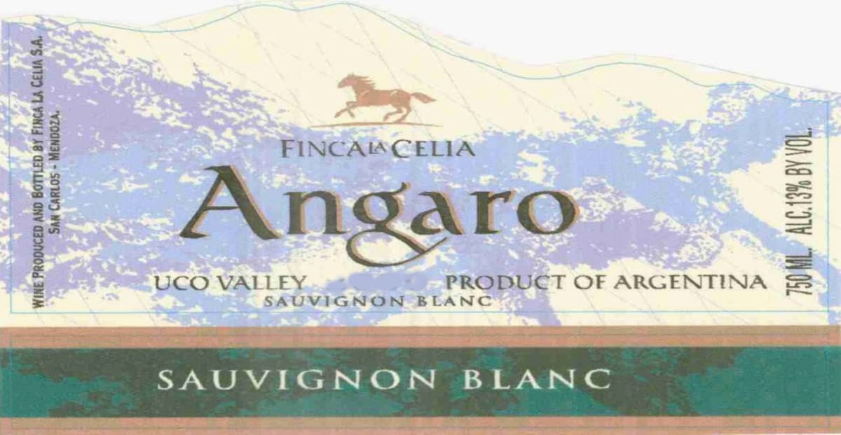 La Celia Angaro Sauvignon Blanc 2001 Front Label