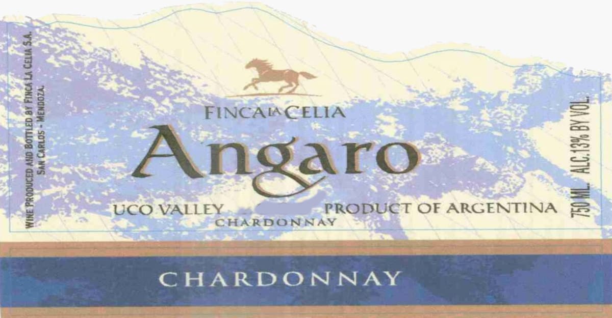 La Celia Angaro Chardonnay 2002 Front Label