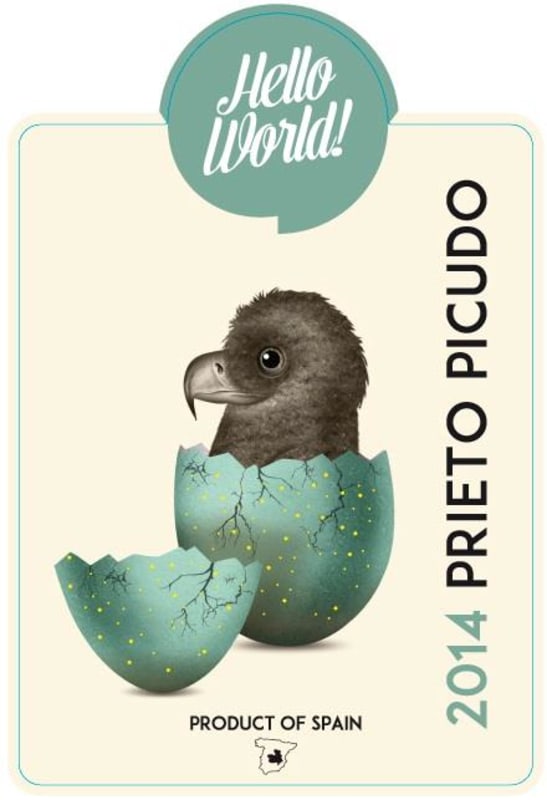 Finca La Estacada Hello World Prieto Picudo 2014 Front Label