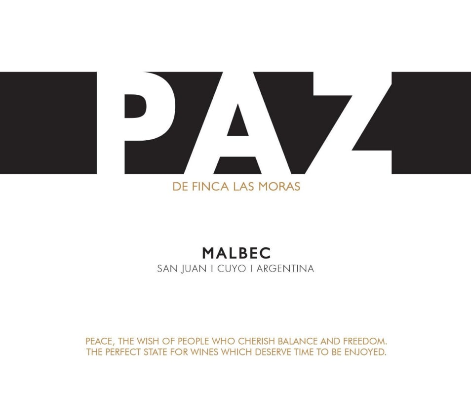 Finca Las Moras Paz Malbec 2014 Front Label
