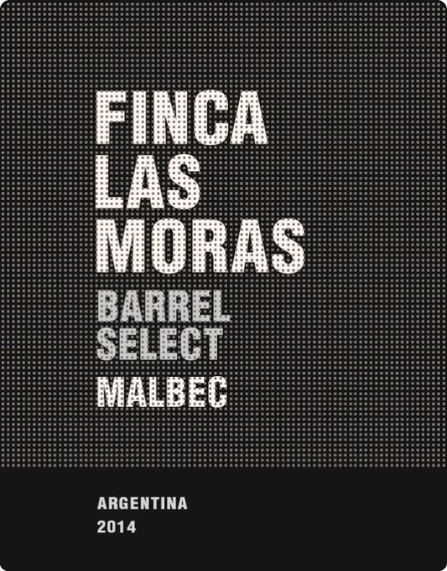 Finca Las Moras Barrel Select Malbec 2014 Front Label